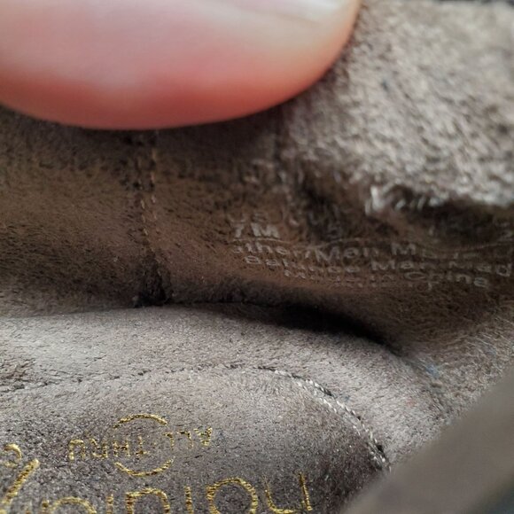 Natural Soul Shoes Womens Size 7 Blue & Brown Leather Slip On Loafers - Picture 2 of 9